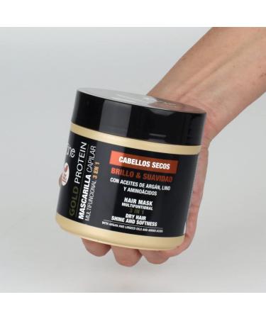 Tahe Gold Protein 3 in 1 Hair Mask for Dry Shiny and Soft Hair (400 ml) - Buy Online on GoSupps.com