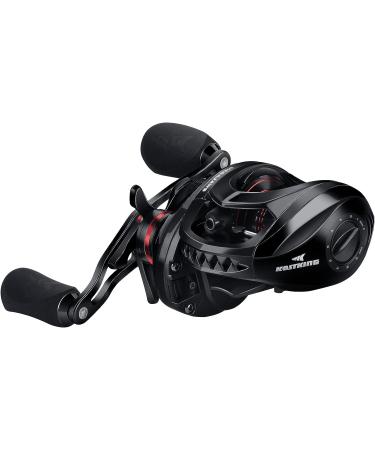KastKing MegaJaws Baitcasting Reel | AutoMag Dual Braking System, 6.7oz, 17.64 LBs Drag, 11+1 BB, High Speed Gear Ratios, Right Handed - Blacktip - 7.2:1 - Buy Online on GoSupps.com