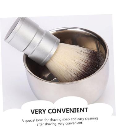 Doitool Stainless Steel Key Bowl for Shaving Foam | Ceramic Beard Grooming Tool - Men s Essentials - Buy Online on GoSupps.com