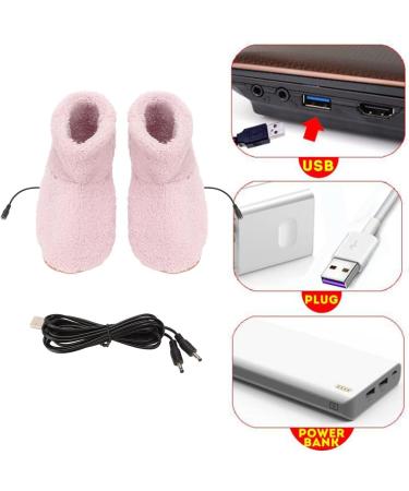 Buy Heated Foot Warmer | Breathable Non-Slip Electric Slippers | USB Charged Pink Heated Boots for Ultimate Comfort | Perfect Gift - Buy Online on GoSupps.com