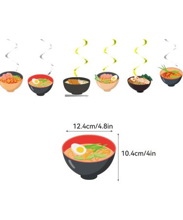 Ramen Noodles Party Decorations Japanese Birthday Decorations Including Ramen Birthday Banner Cake Topper Cupcake Toppers Balloons Spirals for Ramen Birthday Decorations - Buy Online on GoSupps.com