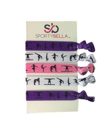 Infinity Collection Gymnastics Hair Ties- Girls Gymnastics Hair Accessories- Gymnastics Elastics for Gymnast
