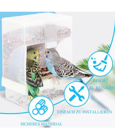 Buy Gediz Transparent Feed Donor: Premium Food Container for Budgies Nymphensittiche and Finches - International Shipping Available - Buy Online on GoSupps.com