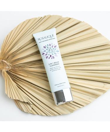 Rosalique 3 in 1 Balm Cleanser for Sensitive Redness-Prone Skin - Gentle Makeup Remover Luxurious Cleanser & Soothing Mask in One. - Buy Online on GoSupps.com