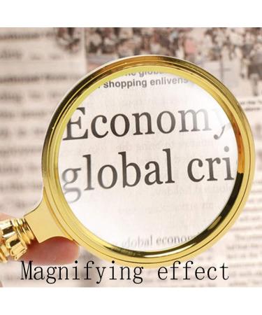 Magnifying Glasses for Hobbies Reading Magnifier 10 Magnifying Glass Engraving Metal Handle Magnifier Reading Old Newspaper Hand-held Magnifying Glass Magnifying Glass Child Watch Vision - Buy Online on GoSupps.com