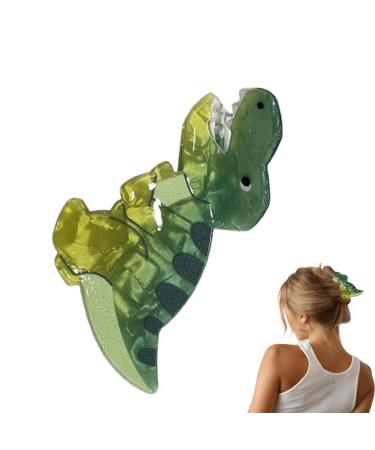 Kumprohu Dinosaur Hair Accessories | Dinosaur Nonslip Hair Clamps | Acrylic Novelty Stylish Trendy Hair Claw For Everyday Use Little Girls Tyrannosaurus Rex