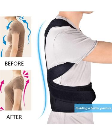 ZUIAI Posture Corrector Back Brace Clavicle Support Stop Slouching Hunching Adjustable Trainer(M) Medium B - Buy Online on GoSupps.com