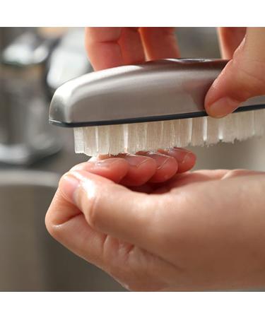 Beomeen 2-Pack Stainless Steel Nail Brushes - Non-Slip Fingernail & Toenail Cleaner for Pedicure Kitchen & Mechanics - Buy Online on GoSupps.com