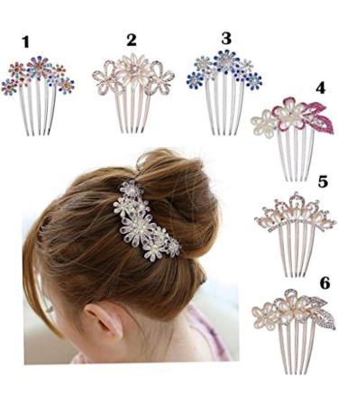 Beaupretty Tiara Women Hair Comb Bridal Hair Comb Women Hair Clip Flower Hair Comb Wedding Diamond - Buy Online on GoSupps.com