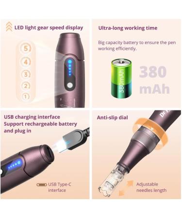 Dr. Pen Ultima A10 - Wireless Derma Beauty Pen Kit - 0.25mm 12pins & 36pins + Round Nano - Fast Results - Buy Online on GoSupps.com