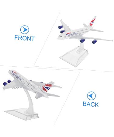 Abaodam 1pc Airplane Model Ornament Decor for Office Metal Airplane Decor Airplane Shape Decor Airliner 3D As Shown 16x14cm - Buy Online on GoSupps.com