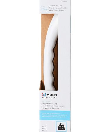 Moen LR2250DW 9-Inch Home Care Designer Hand Grip - Glacier White | Essential Bathroom Safety Accessory - Buy Online on GoSupps.com