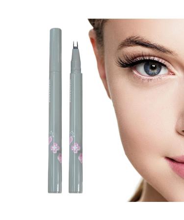 Lower Eyelash Pencil - Eye Beauty Products Long-Lasting Ultra Fine Liquid Eyeliner - Portable Quick Drying Liquid Eyeliner Natural Lower Eyelash Eyeliner Pencil for Perfect Face Eye Makeup Cle-ca 03# Fog Black