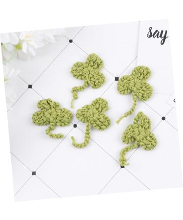 Operitacx 10pcs Socks Badge Sign Crocheted Shamrock Appliques Applique Patches Accessories Shoes and Hats - Buy Online on GoSupps.com