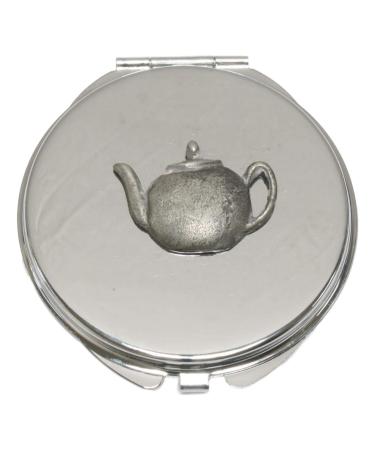 Teapot Compact Mirror Handbag Gift With Free Engraving 363