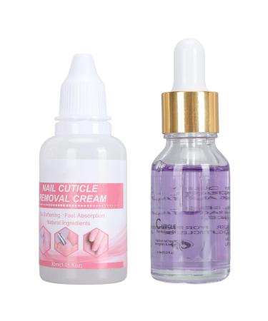 Saluaqui Nail Cuticle Care Kit Strengthens Weak Nails Trimming Tool Included Cuticle Remover Kit Safe Ingredients Easy to Use for Nourishing and Hydrating for DIY Nail LS152-1