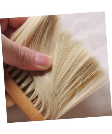 Minkissy 2-Piece Vintage Dusting Brush Set for Men - Soft Cleaning Tool for Mustache Beard & Haircut - Wooden Handle 10.6x4.7cm - Ideal for Home Grooming - Buy Online on GoSupps.com