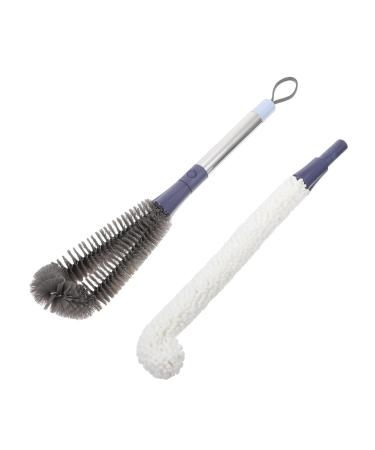 Solustre 1 set of cup brush bottle cleaning brush cup of scrubbing brush handed bottle cleaner mom bottle brush basket brush brush for water bottles wide steel wool care pp baby (1 Pack) blue