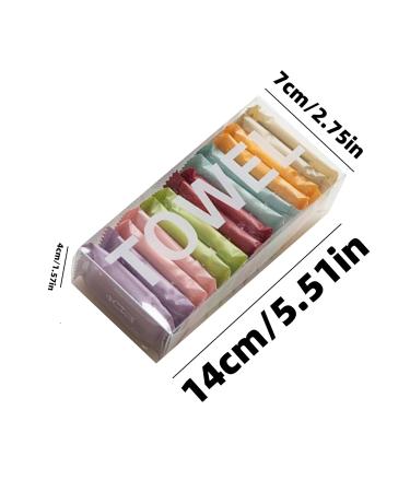 Portable Disposable Cotton Compression Towels - 7 Color Pack | Perfect for Camping Travel & Home Wet Wipes - Buy Online on GoSupps.com