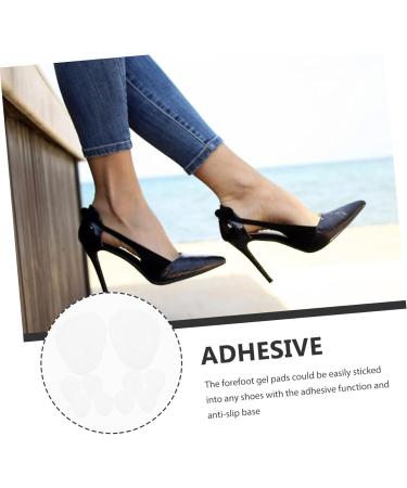 Clear Jel Gel Cushions for Heels - 10 Pairs Anti-Slip Insoles & Foot Pads for Women | Comfort & Support for High Heels - Buy Online on GoSupps.com