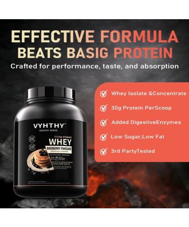 VYHTHY Grapefruit Flavored Whey Protein Powder 24g Protein per Serving Fast-Absorbing Concentrated whey Protein Low Sugar Gluten-Free Natural Flavor 3.5lbs(56oz) - Buy Online on GoSupps.com