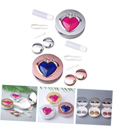 Healvian 8 STK Contact Lens Care Set | Portable Organizer Cleaner & Mirror - Ideal for Travel - Durable Lens Case & Detergent - Buy Online on GoSupps.com