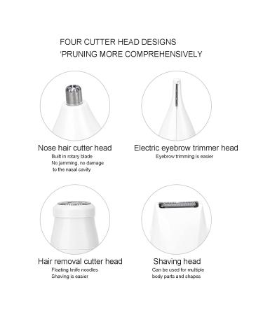 Buy Ergonomic 4-in-1 Eyebrow Trimmer | Rechargeable Hair Remover for Men & Women - International Shipping - Buy Online on GoSupps.com