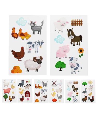 Barnyard Farm Animal Temporary Tattoos - 24 Sheets | Kids Party Favors & Decorations - Buy Online on GoSupps.com
