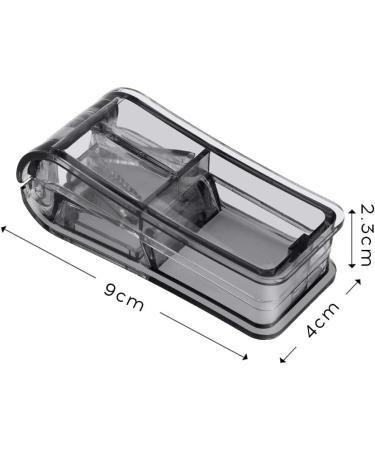 Buy OPRET Tablet Divider - 2-Piece Pill Cutter for Large & Small Tablets | Cut Medicine in Half or Quarters - Blue & Black - Buy Online on GoSupps.com