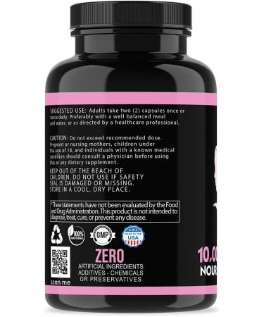 Angry Supplements Hair Envy - 10,000mcg Biotin & Keratin - Hair Growth, Nail Strengthening, Skin Nourishing - Natural Remedy for Damaged Hair - 3 Bottles - Buy Online on GoSupps.com