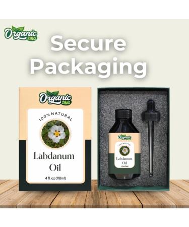 Organic Zing Labdanum (Cistus ladanifer) Oil | Pure & Natural Essential Oil for Skincare Aroma & Diffusers - 118ml/3.99fl oz - Buy Online on GoSupps.com