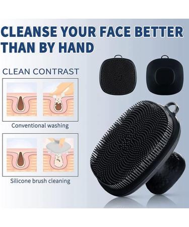 qazaa Silicone Face Scrubber Gentle Exfoliator Face Massager Removes Dead Dry Skin Face Scrubber Bathroom Accessory - Buy Online on GoSupps.com