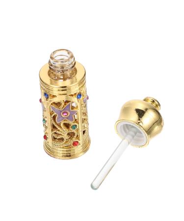 Healeved Essential Oil Empty Bottle Exquisite Bottle Decor Perfume Bottle Essential Oil Bottle Essence Bottle Perfume Sub Bottle Portable Bottle Arabia Perfume Storage Bottle