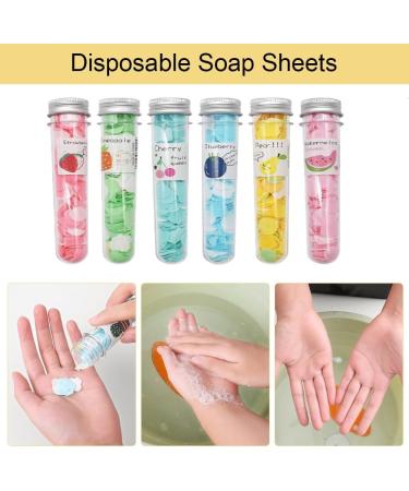 Portable Soap Leaves | Disposable Paper Soap Slices - Travel-Friendly 6-Pack - Buy Online on GoSupps.com