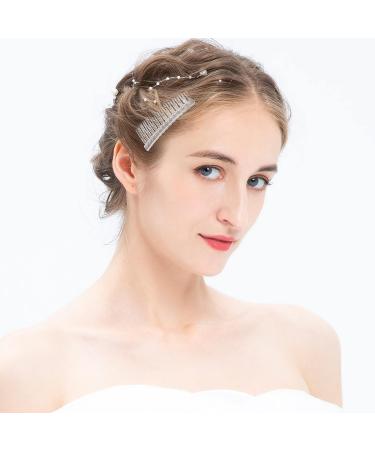 Minkissy 10pcs 14 Teeth Hair Side Combs for Bridal Wedding Veil - Transparent - Buy Online on GoSupps.com