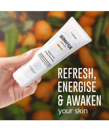 Derma.fique Facial Cleanser 100ml | Orange Zest Extract Oil Remover Micro Pearls Exfoliator | Soap-Free & Paraben-Free - Buy Online on GoSupps.com