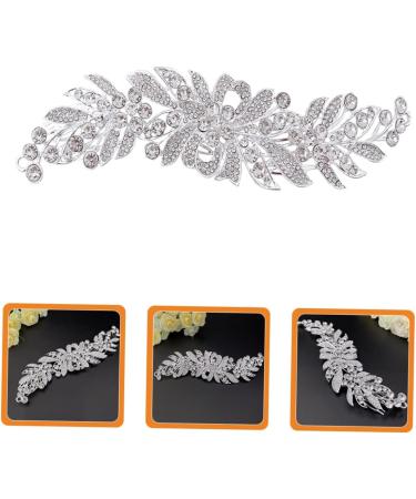 NUSITOU Hair Comb Wedding Side Comb Flower Girl Basket Pearl Headpiece French Side Combs Pearl Hair Clips Pearl Clips for Hair Bridal Hair Clips Full Diamond Bride Zinc Alloy Accessories - Buy Online on GoSupps.com