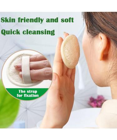 10 Pcs Natural Exfoliating Facial Loofah Scrubbers - Reusable Face Exfoliator Pad for Men and Women - Buy Online on GoSupps.com