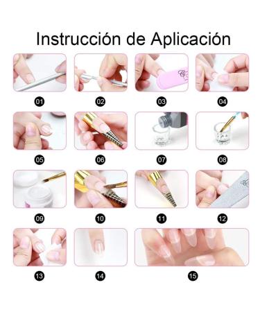 Enkomy Acrylic Nail Set - DIY Nail Art Full Kit for Women | Starter Set for Perfect Nails - Buy Online on GoSupps.com