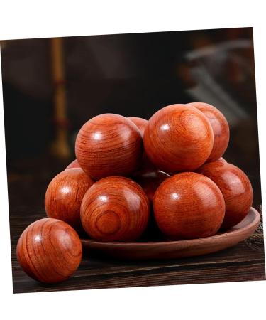 TOVINANNA 2-Piece Solid Wood Massage Balls | Hand Massager & Muscle Relief | Acupuncture Fitness Balls | 5.00x5.00cm Brown - Shop Now! - Buy Online on GoSupps.com