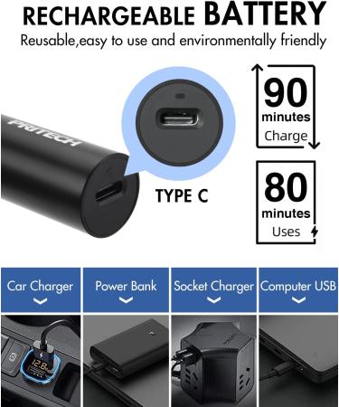 PRITECH Rechargeable Nose Hair Trimmer for Men & Women - Portable & Washable - Buy Online on GoSupps.com