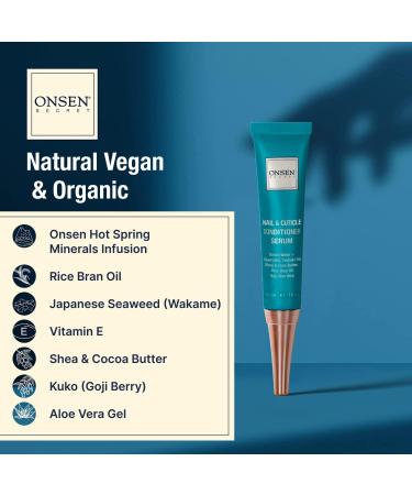 Onsen Secret - Traitement pour ongles endommag s - Soin naturel des ongles & r paration de cuticules - R sultats visibles pour des ongles parfaits - Cr me apr s-cuticules 30 ml et huile de reboot pour - Buy Online on GoSupps.com