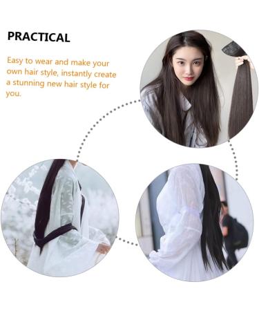 ABOOFAN Piece Long Straight Hair Wig Womens Wigs Clip in Extensions Wigs for Women Natural Wig Black Wig Long Straight Hair Extensions Hair Accessories Miss Cosplay High Temperature Wire 60X15CM Black - Buy Online on GoSupps.com