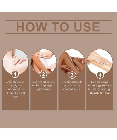  G n rique Leg Makeup Waterproof No-Transfer Body Foundation Long-Lasting Matte Tan Coverage Scar & Varicose Concealer for Women Tanning Daily Use - Buy Online on GoSupps.com