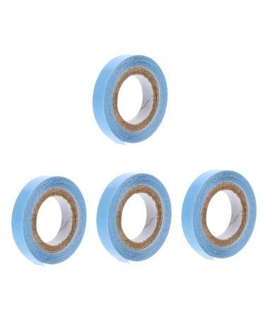 MAGICLULU 4 Rolls Wig Film Lace Wig Clear Tape Duct Tape Clear Adhesive Wig Tape Hair Extension Wig Tape Hammer Hair Wax Stick Women Hair Tape Scalp Hair Extensions Women's Glue