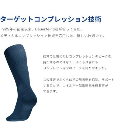 Bauerfeind Run Ultralight Compression Socks - Thin Sports Socks for Men & Women - Ideal for Jogging & Fitness - Marineblau S (38-40) - Buy Online on GoSupps.com