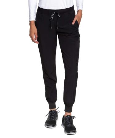 Med Couture Peaches Women's Seamed Jogger Pant Medium Black