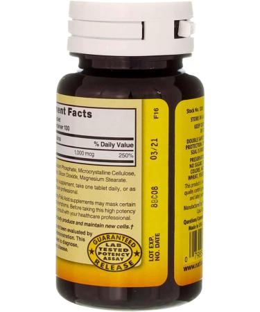 Nature s Blend Folic Acid 1000mcg Tablets 100 Count (4 Pack) - Buy Online on GoSupps.com