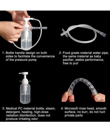 Reusable Vaginal Cleansing System - Safe & Doctor Recommended Female Vaginal Rinse - 300ml with Extra Nozzle Tips for Optimal Hygiene - Buy Online on GoSupps.com