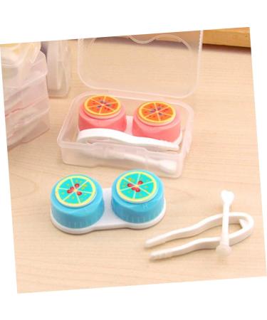 Solustrie 2-Part Travel Set - Mini Contact Lens Storage Box & Case for Colored Lenses | Portable Eye Care Solution - Buy Online on GoSupps.com